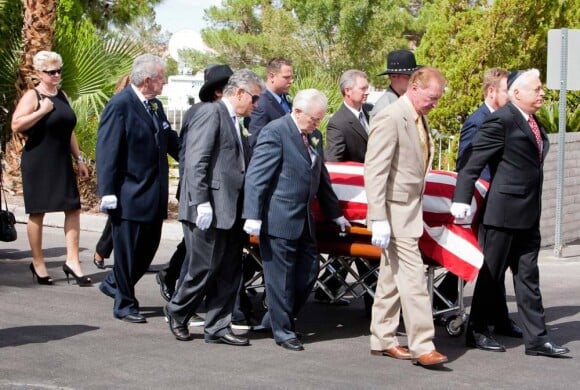 Obsèques de Tony Curtis à Las Vegas, le 4 octobre 2010.