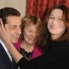 Nicolas Sarkozy, son épouse Carla et Marisa Bruni-Tedeschi en décembre 2009 à Paris