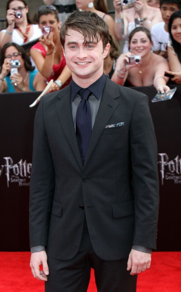 Daniel Radcliffe lors de la première new-yorkaise de Harry Potter et les Reliques de la mort - partie II en juillet 2011