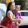 Padma Lakshmi et sa fille Krishna à New York le 19 août 2011