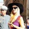 Paris Hilton la veille des noces de Petra Ecclestone à Rome le 26 août 2011
