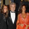 Sidney Toledano, président de Dior COuture, entouré de son épouse Katia et leur fille Julia lors du 14e Grand Bal de Deauville organisé au profit de CARE France, le 27 août 2011
