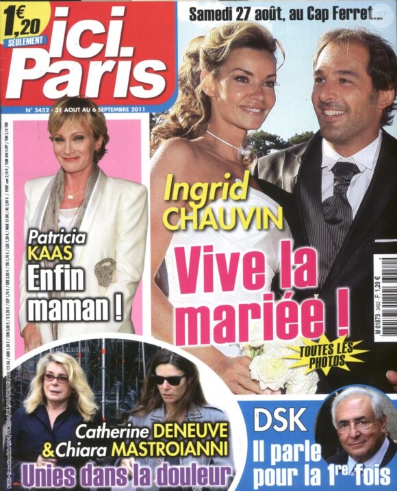 Le magazine Ici Paris, en kiosques mercredi 31 août 2011.