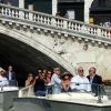 George Clooney arrive à Venise pour présenter son film The Ides of March à la Mostra, le 30 août 2011.