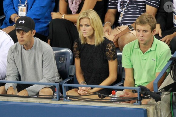 Brooklyn Decker, la sublime compagne d'Andy Roddick a assisté à la victoire de son homme lors du premier tour de l'US Open le 31 août 2011.