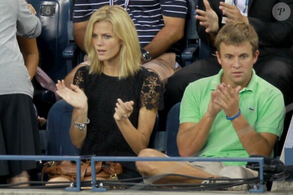 Les encouragements de sa femme Brooklyn Decker furent les bienvenus pour Andy Roddick lors de son entrée en lice lors de l'US Open 2011