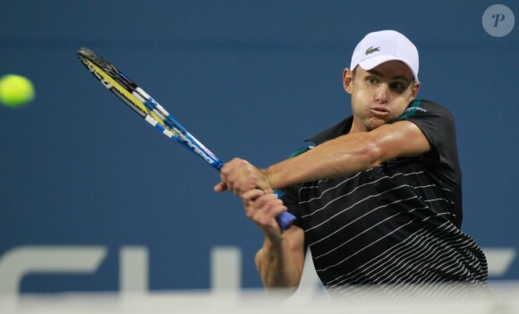 Andy Roddick s'est imposé lors du premier tour de l'US Open le 31 août 2011 face à son compatriote Michael Russell.