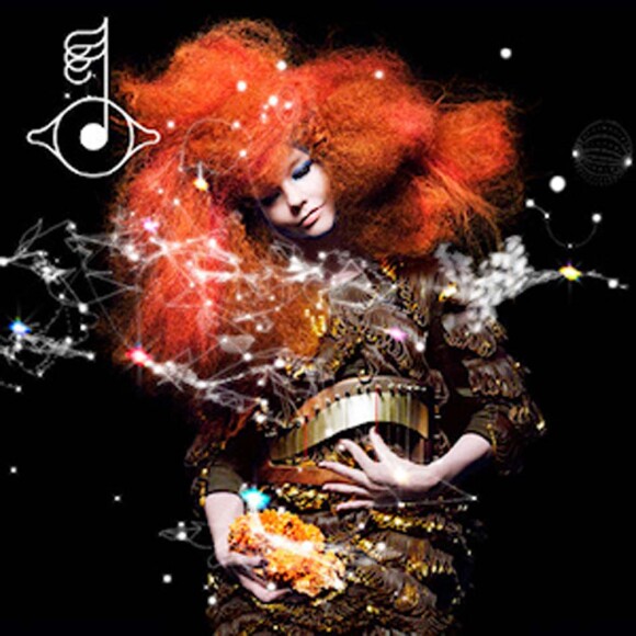 Björk shootée par Inez et Vinoodh, graphisme de M/M, pour l'album Biophilia, en 2011..