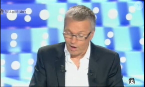 Laurent Ruquier, sur le plateau d'On n'est pas couché, samedi 3 septembre 2011.