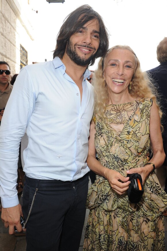 Joaquin Cortes et Franca Sozzani lors du brunch organisé par Tod's dans le cadre de la 68e Mostra de Venise. 4 septembre 2011
