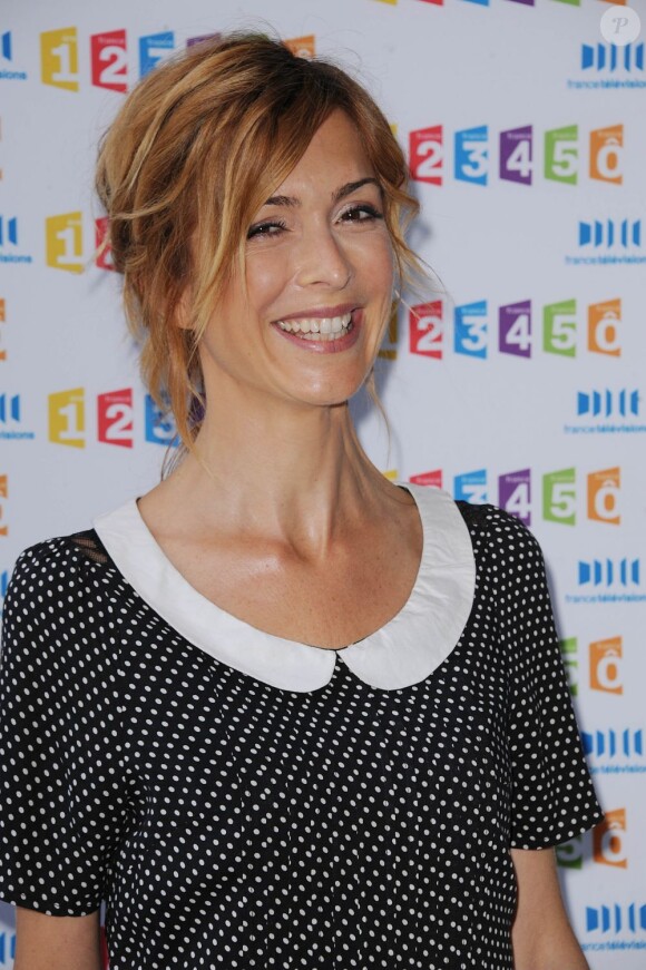 Véronique Mounier, lors de la conférence de rentrée de France Télévisions, le 31 août 2011 à Paris.
