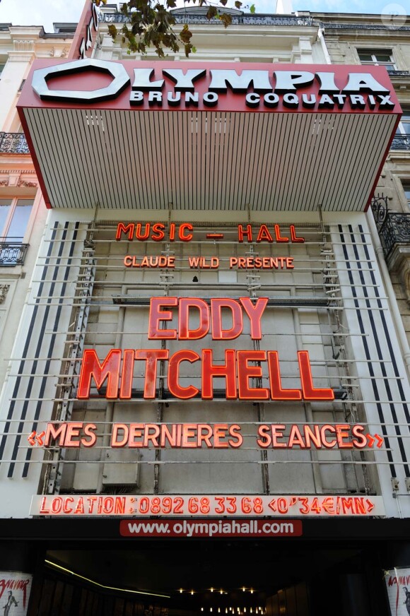 Eddy Mitchell - Mes Derniers séances - à l'Olympia les 3, 4 et 5 septembre 2011.