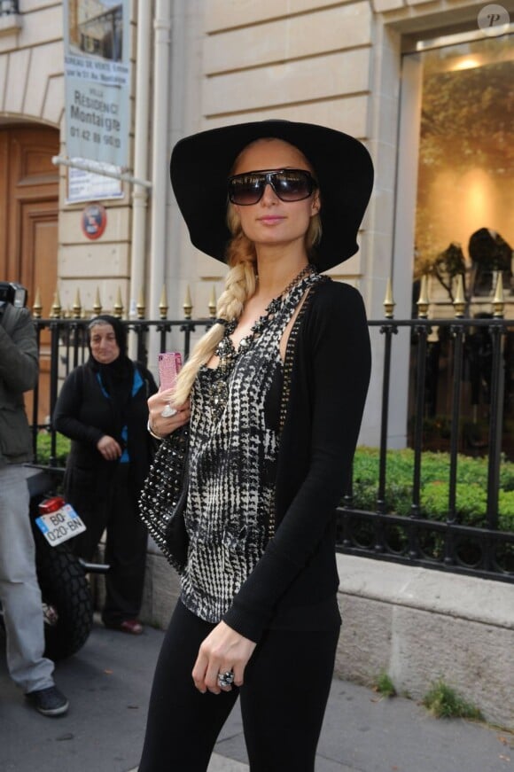 Paris Hilton à Paris, en août 2011.