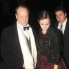 Emma Watson lors de la soirée des GQ Awards à Londres le 6 septembre 2011 : elle est accompagnée de son père, Chris Watson