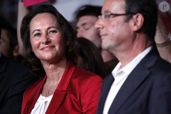 François Hollande et Ségolène Royal aux universités d'été du Parti Socialiste, à La Rochelle, le 29 août 2011.