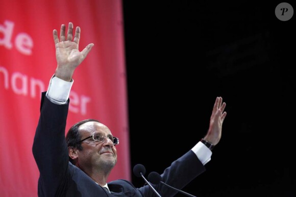 Meeting de François Hollande à Paris, le 12 septembre 2011.