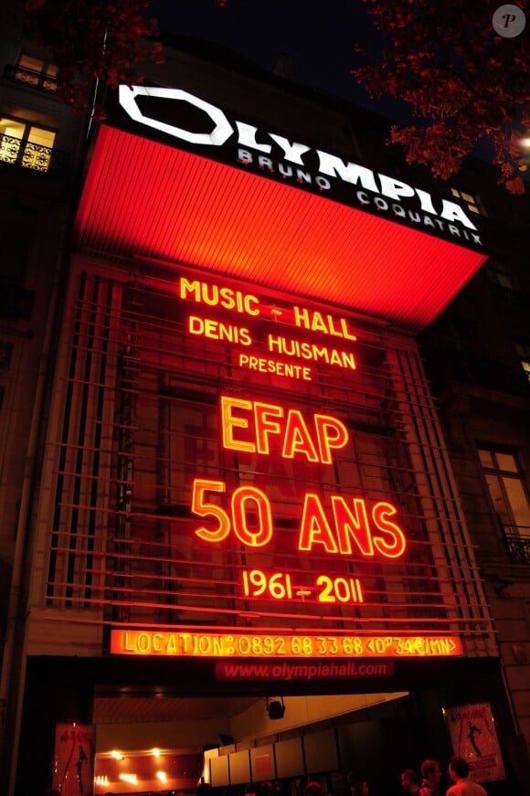 La soirée organisée pour les cinquante ans de l'Efap, à Paris, le 13 septembre 2011