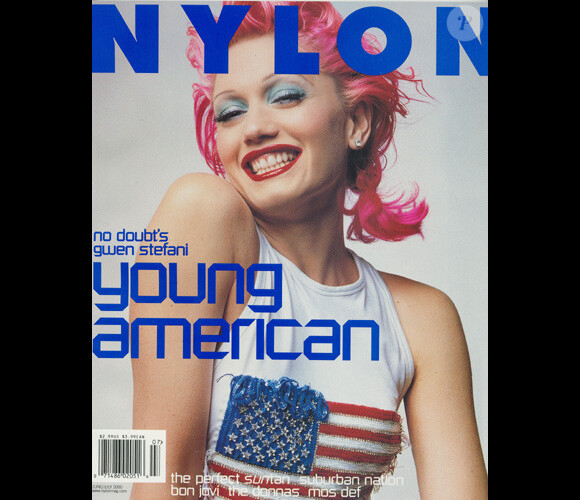 L'experte en coiffure Gwen Stefani, en couverture du magazine Nylon. Janvier 2000.