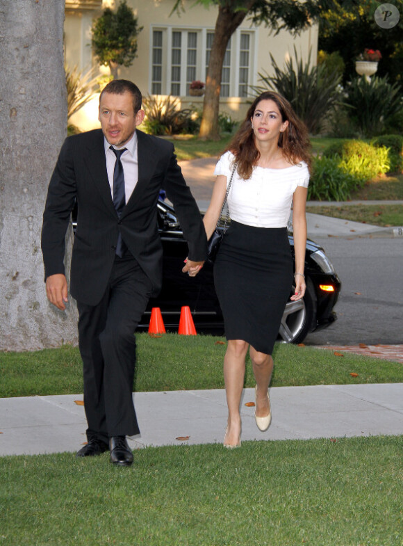 Dany Boon et sa femme Yaël au sein de la maison du consul de France à Los Angeles le 14 septembre 2011