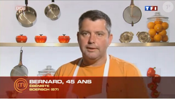 Bernard dans Masterchef, jeudi 15 septembre 2011 sur TF1