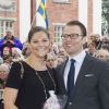 La princesse Victoria de Suède et son mari le prince Daniel : complices et heureux à Turku en Finlande le 20 septembre 2011