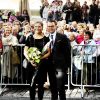 Le prince Daniel et la princesse Victoria de Suède prennent la pose à Abo en Finlande le 20 septembre 2011
