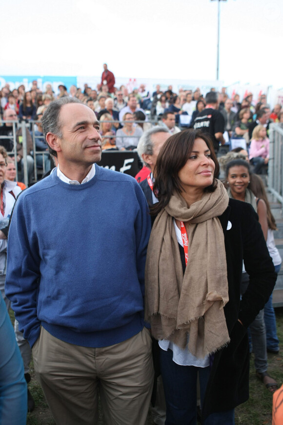 Jean-François Copé et sa compagne Nadia d'Alincourt au Festival  Musik'Elles à Meaux, le 24 septembre 2011