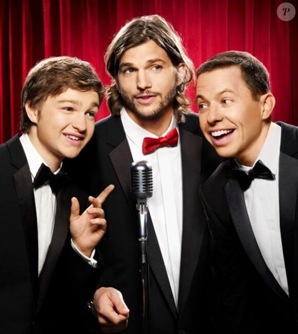 Le nouveau trio fort de Two and a half men : Ashton Kutcher, Angus T. Jones et Jon Cryer.