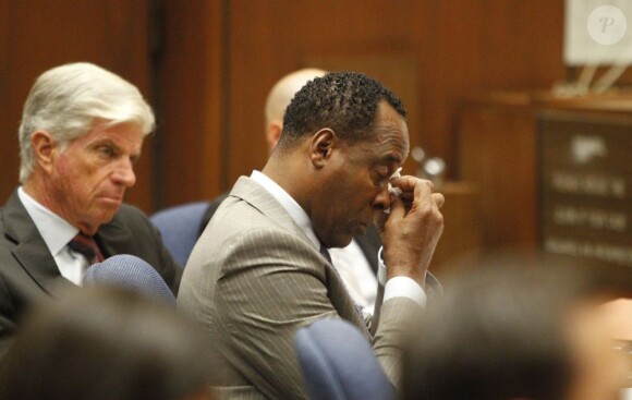 Le docteur Conrad Murray lors de son procès au tribunal de Los Angeles le 27 septembre 2011, accusé d'homicide involontaire sur Michael Jackson