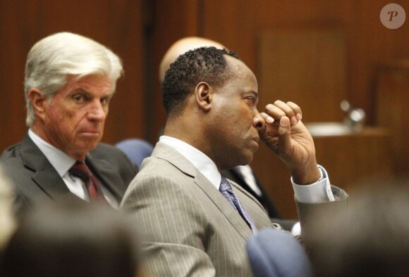 Le docteur Conrad Murray lors de son procès au tribunal de Los Angeles le 27 septembre 2011, accusé d'homicide involontaire sur Michael Jackson