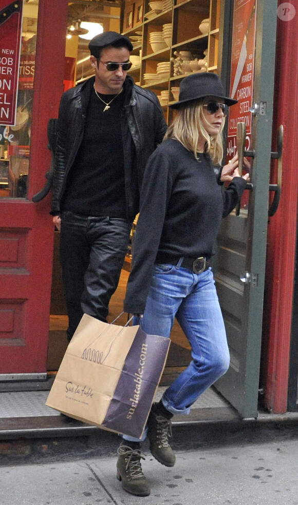 Jennifer Aniston et son amoureux Justin Theroux