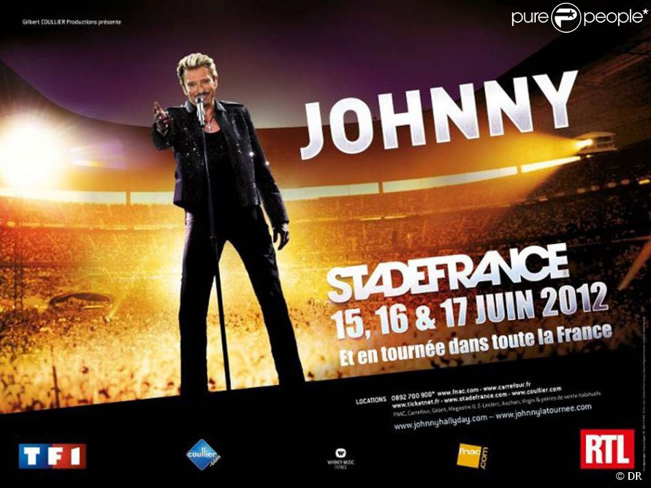 Johnny Hallyday Nouvelle Affiche Pour Sa Tournee 2012 Purepeople