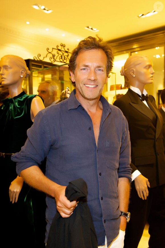 Stéphane Freiss lors du cocktail donné le mardi 27 septembre pour l'ouverture du nouvel espace entièrement dédié aux montres et bijoux,  au sein de la boutique Ralph Lauren.