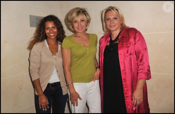 Evelyne Dhéliat, Myriam Seurat et Valérie Alexandre lors de la Green Ride 2011.