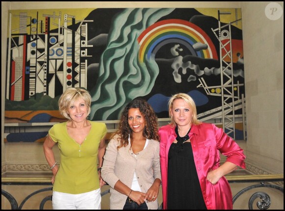 Evelyne Dhéliat, Myriam Seurat et Valérie Alexandre lors de la Green Ride 2011.