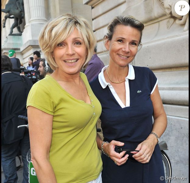 Evelyne Dheliat Et Alex Goude Rois De La Pedale Verte Et Du Rire Purepeople