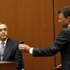 Procès du docteur Conrad Murray à Los Angeles le 5 octobre 2011 - ici Stephen Marx face au procureur Walgren