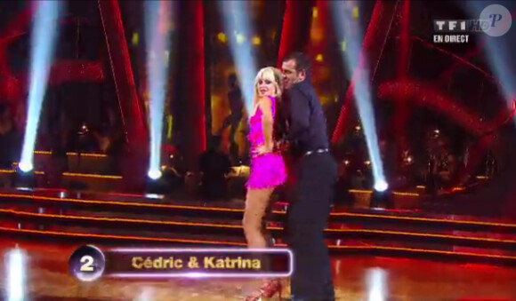 Cédric Pioline et Katrina lors de la dernière danse dans Danse avec les stars 2, samedi 8 octobre 2011 sur TF1
