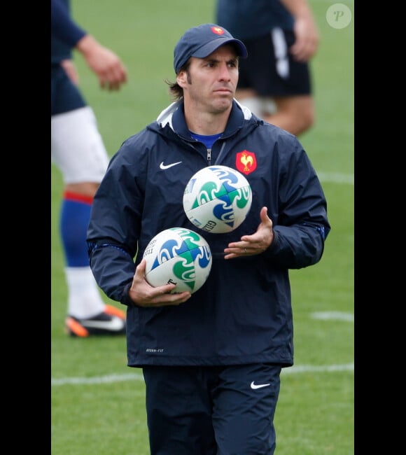 Gonzalo Quesada le 10 octobre lors d'une séance d'entraînement de l'équipe de France à Auckland