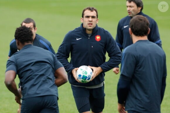 David Marty le 10 octobre lors d'une séance d'entraînement de l'équipe de France à Auckland