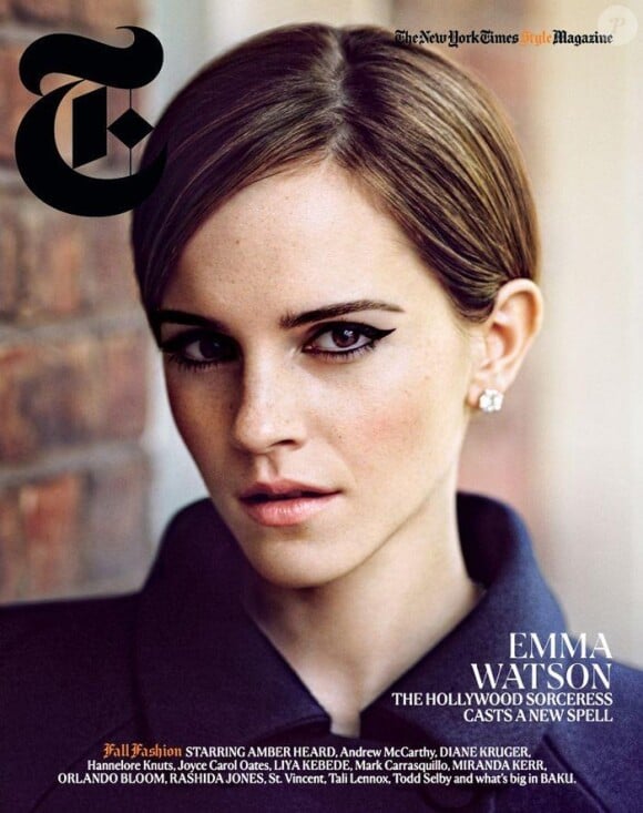 Emma Watson fait la couverture du magazine New York Times Style magazine. Edition de septembre 2012