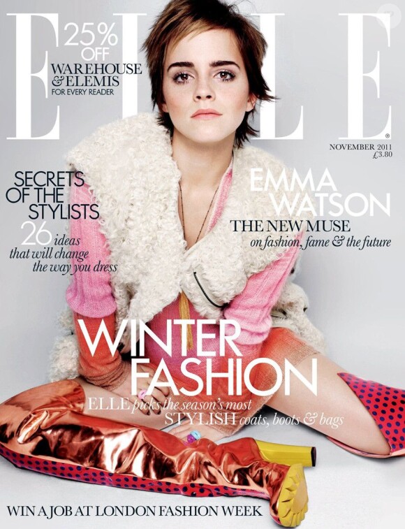 L'édition anglaise a dévoilé sa couverture pour son numéro de novembre 2011, avec l'actrice Emma Watson. 
