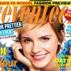 Emma Watson dépose son rayonnant sourire en couverture du magazine Seventeen. Août 2011.