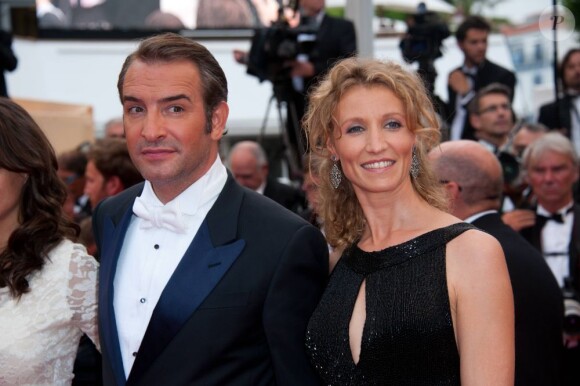 Alexandra Lamy et Jean Dujardin à Cannes, en 2011.