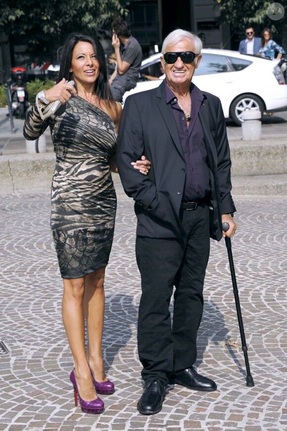Barbara Gandolfi et Jean-Paul Belmondo en septembre 2011