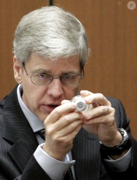 Procès de Conrad Murray, à Los Angeles le 19 octobre 2011 - ici docteur Steven Shafer