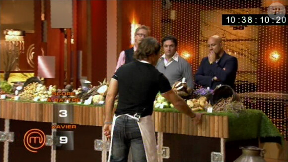 Xavier et les légumes dans Masterchef 2, jeudi 20 octobre 2011 sur TF1
