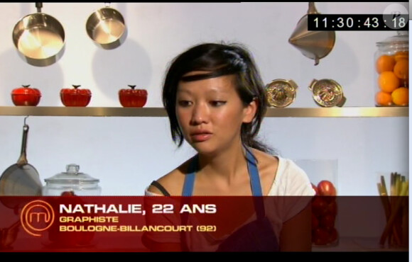 Nathalie dans Masterchef 2, jeudi 20 octobre 2011 sur TF1