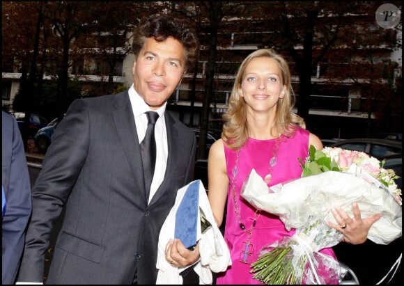 Igor Bogdanoff le jour de son mariage à Paris avec Amélie de Bourbon Parme, le 1er Octobre 2009.