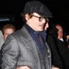 Johnny Depp sous haute protection, à New York le 25 octobre 2011 pour la projection de Rhum Express
